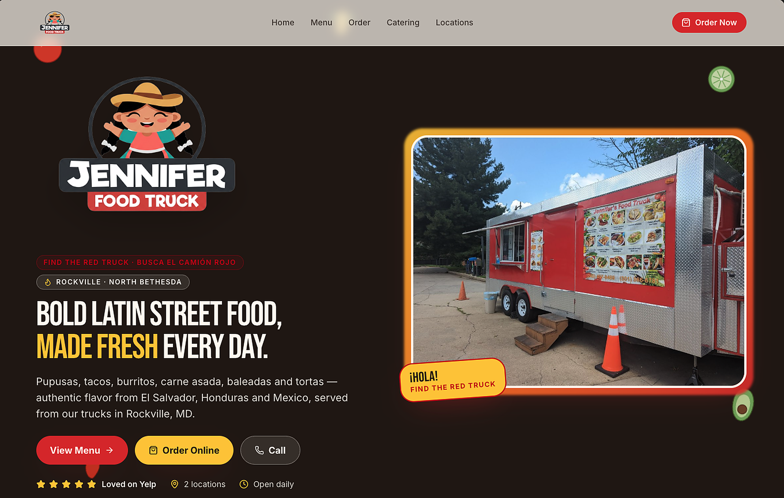 Food Truck Website System
