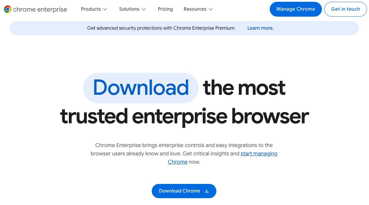 Google Cloud · Chrome Enterprise
